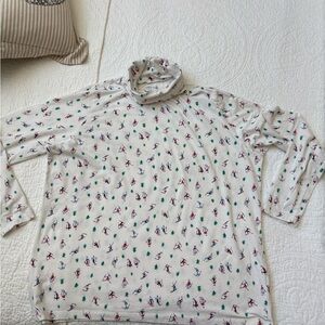 Lands End Shaped Fit skiers turtleneck cotton blend